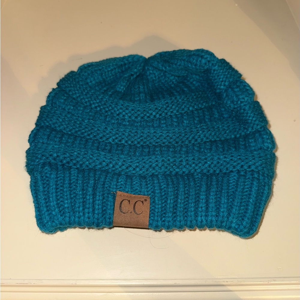 C.C Teal Knit Beanie Hat